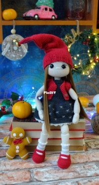 Mary Toys And Pattern - Maryharkina - Maria Kharkina - Christmas Doll with Gingerbread Man