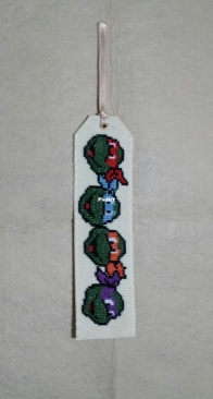 Ninja Turtles Bookmark_Cross Stitch