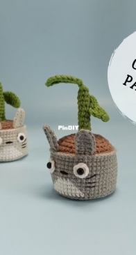 Toys By Valerie - Valerie Burova - Totoro Flower Pot - Free