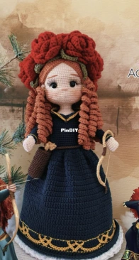 Adore Amigurumis - cmerycruz - Mery Cruz - Brave Merida Reversible Bouquet - Brave Merida Ramo Reversible - Spanish