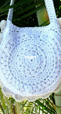 Rhinestone Mumma - Karleen Murray - Boho Shoulder Bag With Scallop Edge
