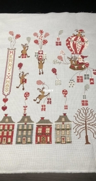 santa en rendieren