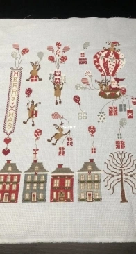 santa en rendieren