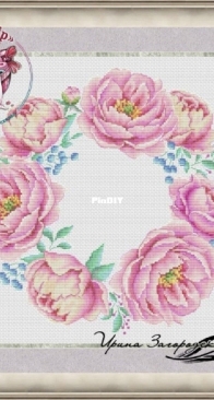 A Wreath Of Peonies by Irina Zagorodskaya