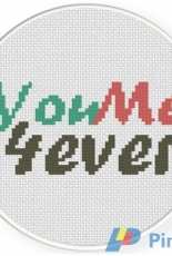 Daily Cross Stitch - You Me 4ever