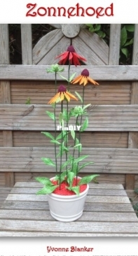 Yvonnes Crochet Art - Yvonne Blanker - Echinacea - Zonnehoed - Dutch - Free