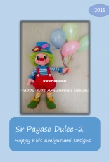 Happy Kids Amigurumi Designs - Cute Mr Clown-2 - Spanish