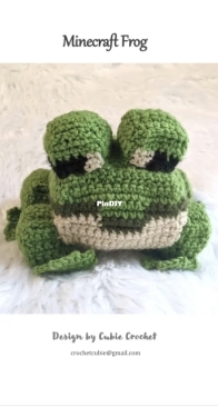 Cubie Crochet - Jessica Wilson - Minecraft Frog - Free