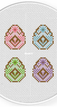 Daily Cross Stitch - Easter Deco Eggs