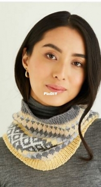 SIRDAR-10500 Modern Fair Isle Cowl by Sirdar-Free