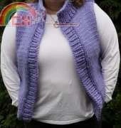Super Bulky Plus Size Winter Vest by Lisa Ellis