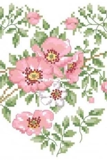 DMC BK263 - Coeur Roses de France / France Roses Heart PCS & XSD
