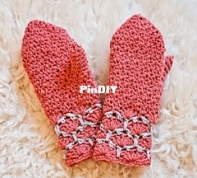 Mon Petit Violon - Vita Apala - Honeycomb Mittens
