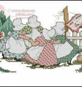 March from Leisure Arts 3263 Sunbonnet Sue Yesteryears Sweetheart