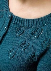 Letes Knits-Peacock Eyes Cardigan by Justyna Lorkowska