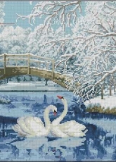Zolotoe Runo  LP-036 White swans