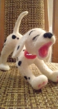 Dalmatian puppy - needle felting