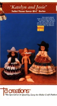 Td Creations 888 - Toilet Tissue Covre Girl Series - Katelyn and Josie
