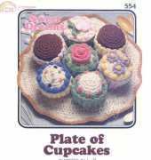 Annies Attic - Annie Potter - Sweet Dreams 554 Plate Of Cupcakes