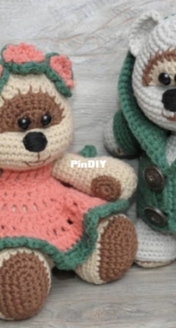 Amigurumi Today - Unknown Designer - Honey Bears in Love - Free