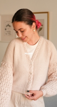 Star Jasmine Cardigan by Ksenia Naidyon