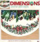 Dimensions 8764 Holiday Welcome Tree Skirt