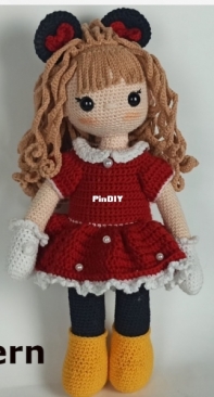foriveahappiness - Sara Sabry - Crochet Doll in Minnie Outfit