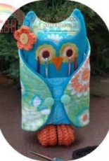 Machine Embroidery Embroidery garden crochet hook case