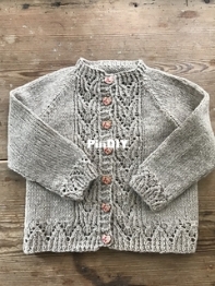 Spring leaf cardigan - big sis by Anne B Hanssen