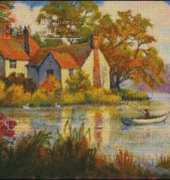 Cross Stitch Bazaar - Lake House