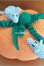 Haakwerkjes van Virginie - Virginie Delaere - Pumpkin with Mice - Dutch