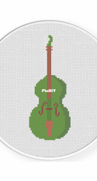 Daily Cross Stitch - Cello