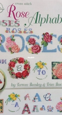 Rose Wreath ABC from American School of Needlework ASN 3708 Rose Alphabets XSD and PCS
