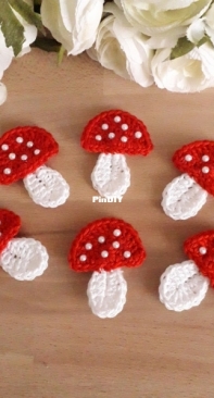 Toadstool or Mushroom Appliques