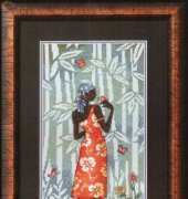 Oh! Nice Day Design Number FR-H001 In Bamboo Forest - Butterfly and Woman