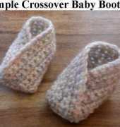 Simple Crossover Booties by Louise Mac