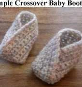 Simple Crossover Booties by Louise Mac