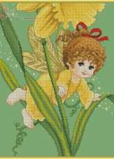 Cross Stitch Design Rinna - QS Playful Daffodil Fairy xsd + pcs