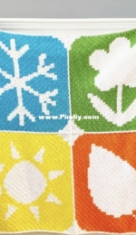 Lovable Loops - Melissa Hassler - Four Seasons Blanket - Free