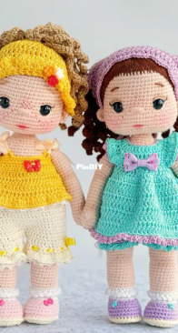 Cute Pattern By Ya - Crochet Friends Toys - Elena Bondarenko - Doll Zlata