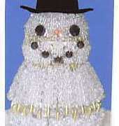 Boleks Star -Beaded Lighted Snowman