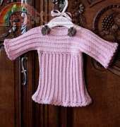 Mon Petit Violon - Vita Apala - Knit-look Baby Sweater