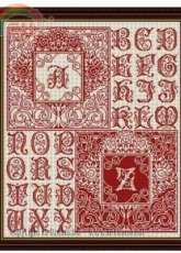 Broderie.net - Grandsire Jean-Louis - Alphabet De A à Z Monocrome