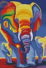 Tani211 - Coloured Elephants