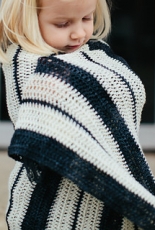 The Firefly Hook - Monochromatic Stripes Blankie