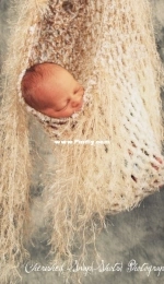 Crocheted Hanging Baby Photo Prop