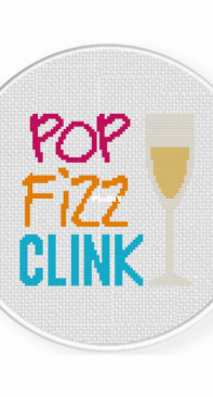 Daily Cross Stitch -Pop Fizz Clink