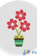 Daily Cross Stitch - Flower Pot