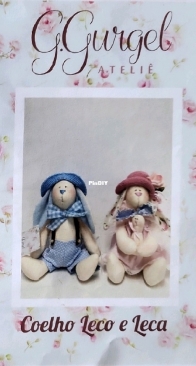 Atelie Gorete Gurgel - Leco and Leca Rabbits -       Coelhos Leco e Leca - Portuguese