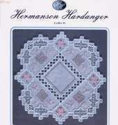Square Peach Doily - Hermanson Hardanger